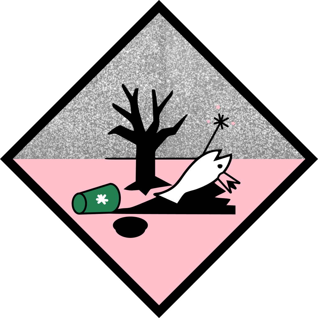fish with a crown and a wand, laying in spilled coffee by a rotten tree